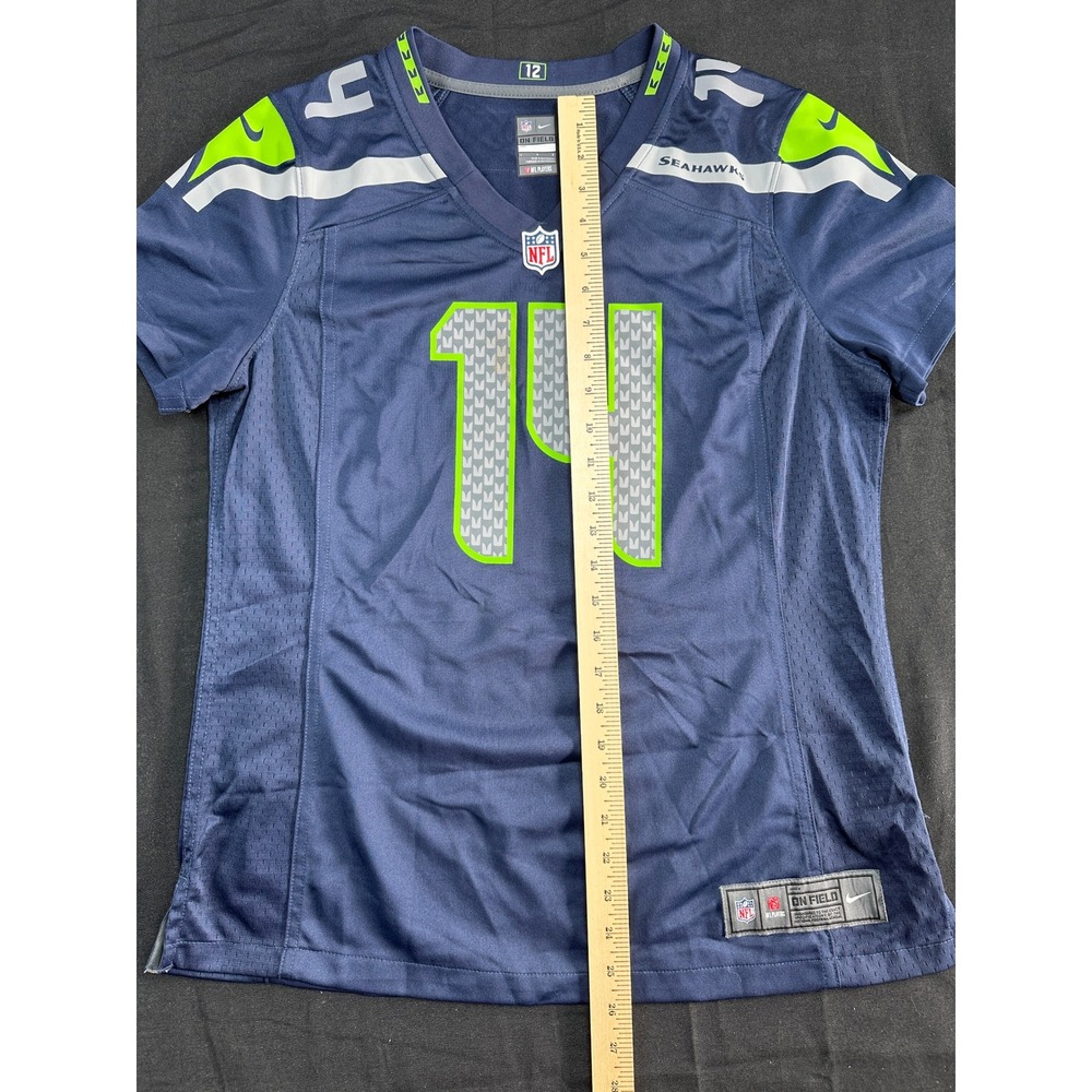 Nike Seattle Seahawks DK Metcalf 14 NFL On Field Jersey Navy Blue Mens Large - Picture 5 of 6